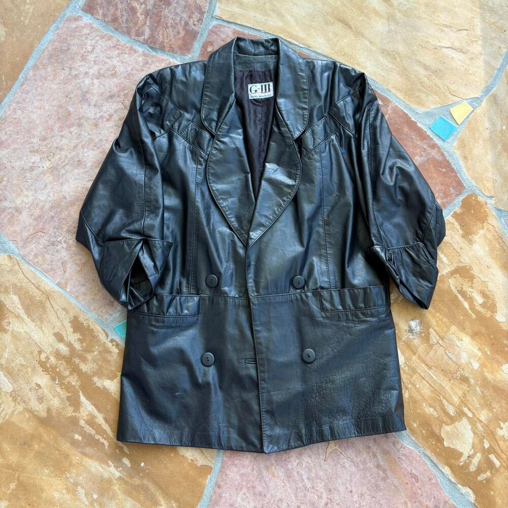 G-iii Women's Black and Brown Jacket